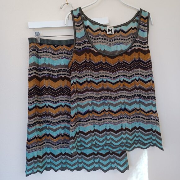 Missoni Dresses & Skirts - Missoni Set Skirt and Top Classic Multi Stripe Womens US 10